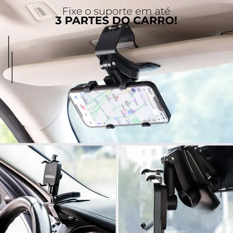 Suporte de Celular com Garra 3 em 1 (Kit com 2)
