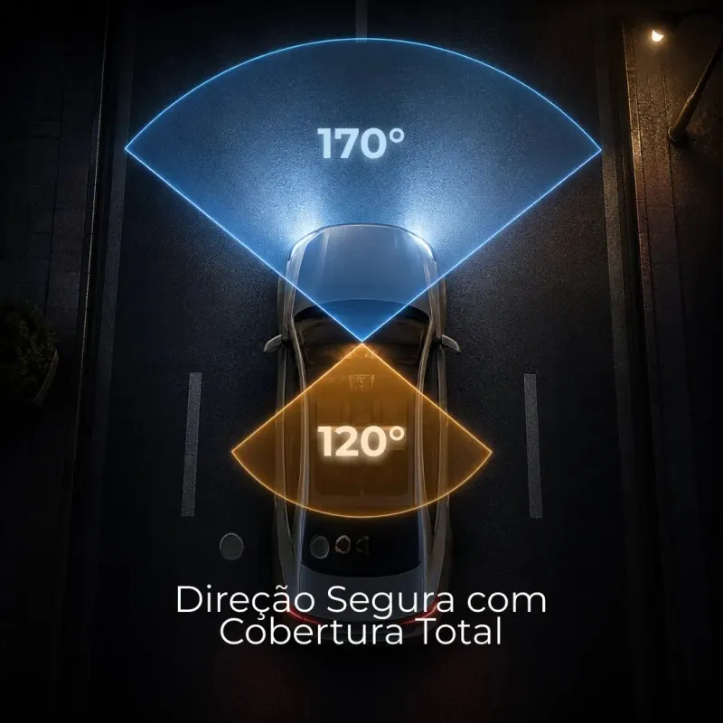 Câmera Veicular Dupla Full HD com Visão Noturna