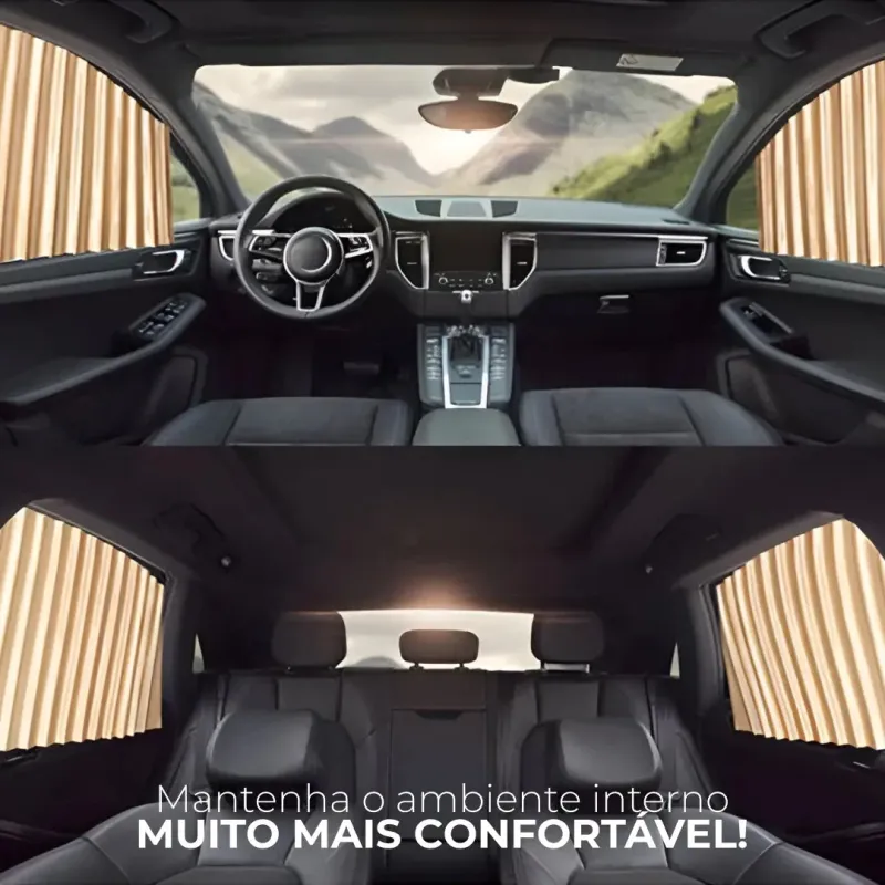 Cortina Magnética para Vidros Laterais (Kit com 2)