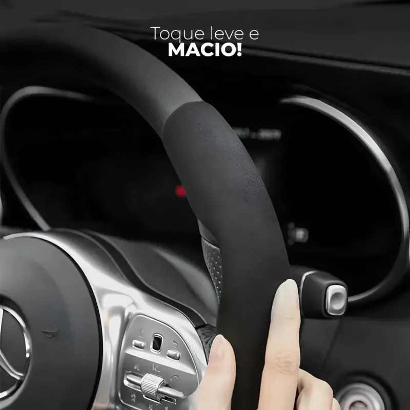 Capa de Volante em Suede Antiderrapante