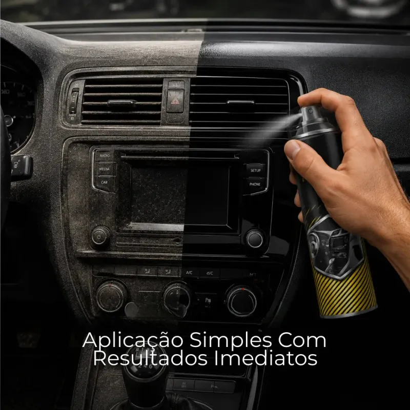 Silicone em Spray para Painel, Plásticos e Borrachas