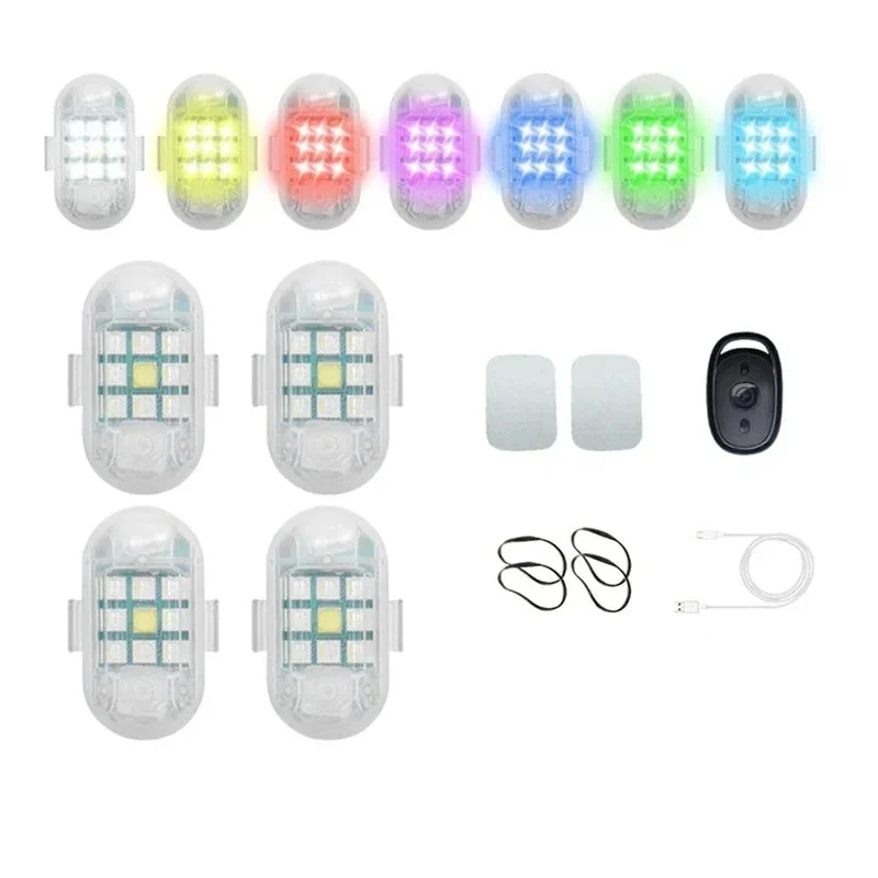Mini Luz de LED Anti-Colisão com Controle Remoto