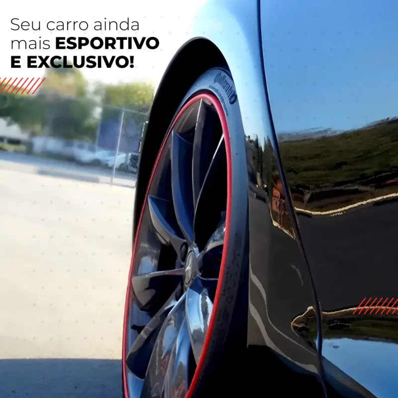 Fita Protetora de Borracha para Aro das Rodas