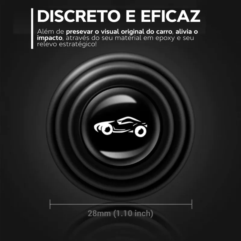 Amortecedor de Porta Anti-Impacto com Logo do Carro