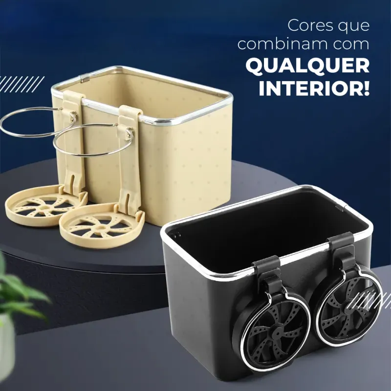 Organizador para Apoio de Braço com Porta-Copos