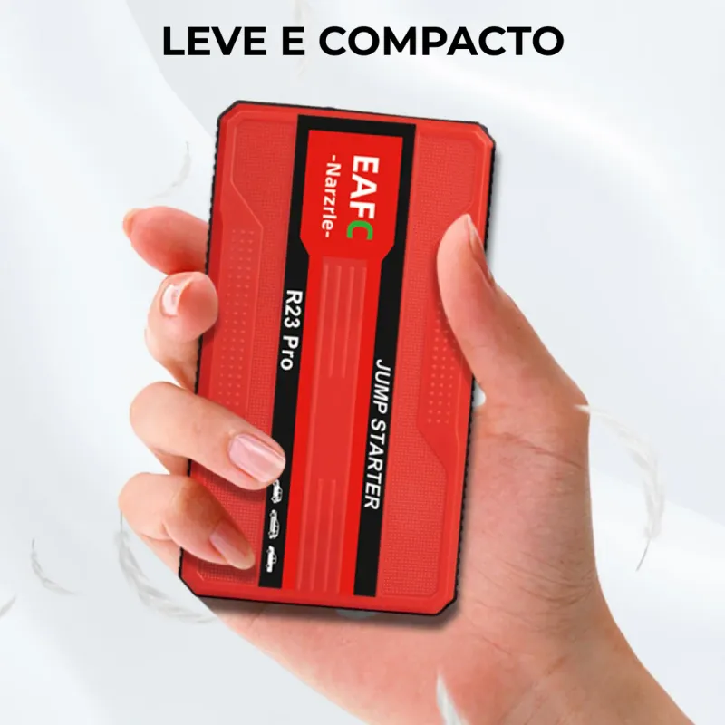 Auxiliar de Partida Portátil 20.000 mAh com Lanterna