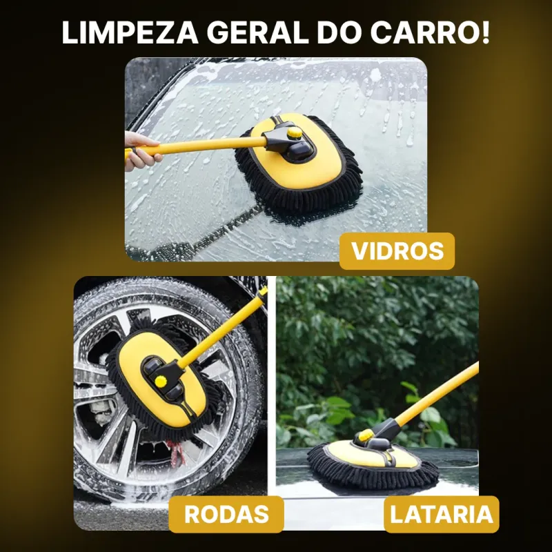 Escova de Lavagem Automotiva com Cabo Extensível