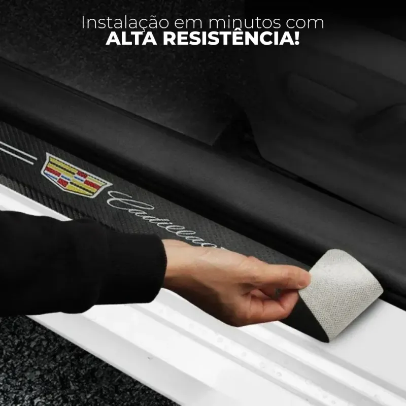 Protetor de Soleira em Fibra de Carbono (4 peças)