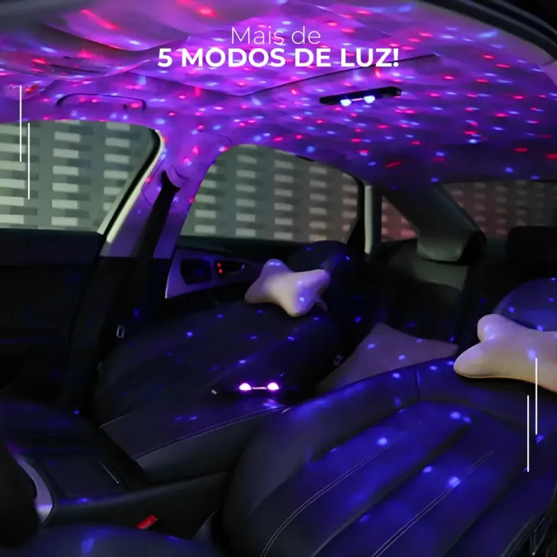Barra de Luz Ambiente RGB Rítmica com Controle