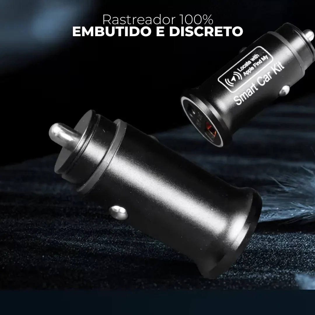 Carregador Veicular com Rastreador GPS para iPhone