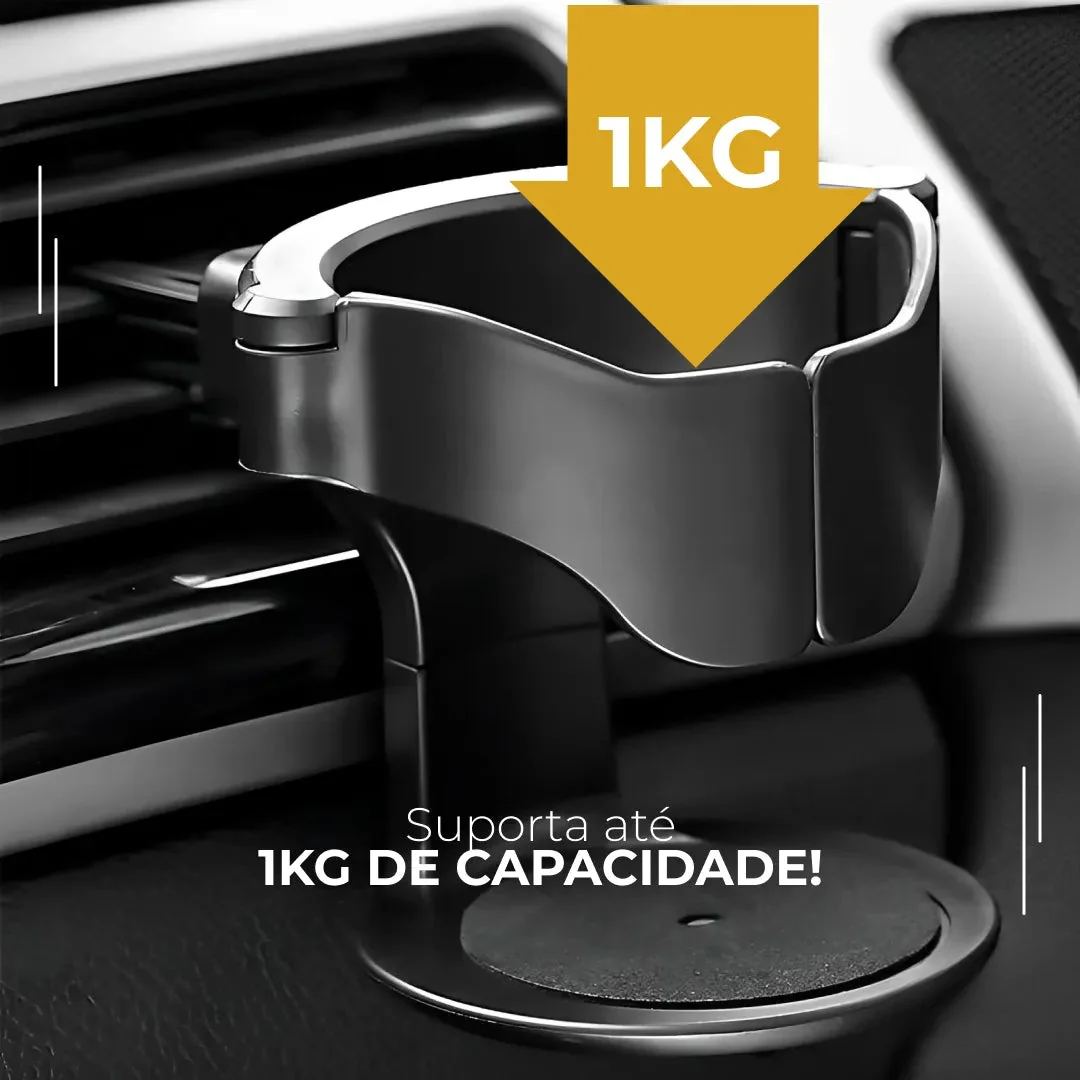 Porta-Copos Ajustável para Saída de Ar (Kit com 2)