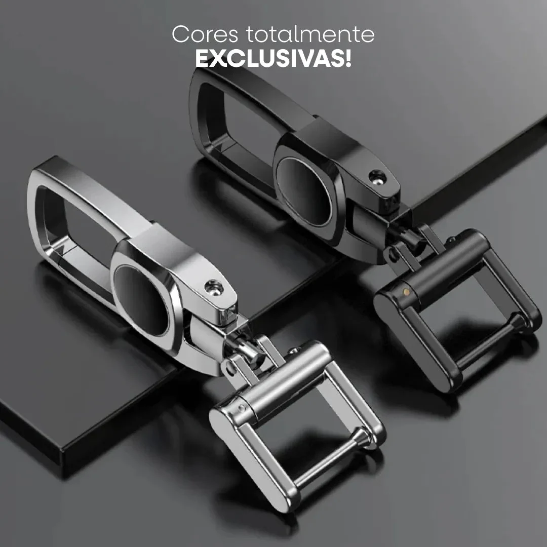 Chaveiro de Metal com Presilha de Segurança (Kit com 2)