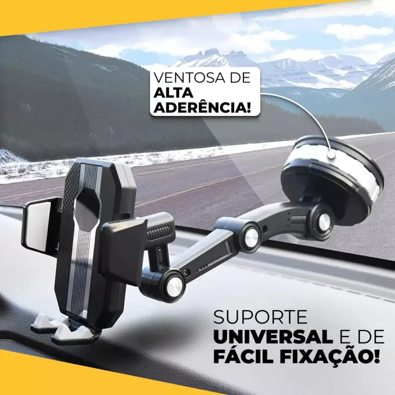 Suporte de Celular com Braço Articulado e Ventosa