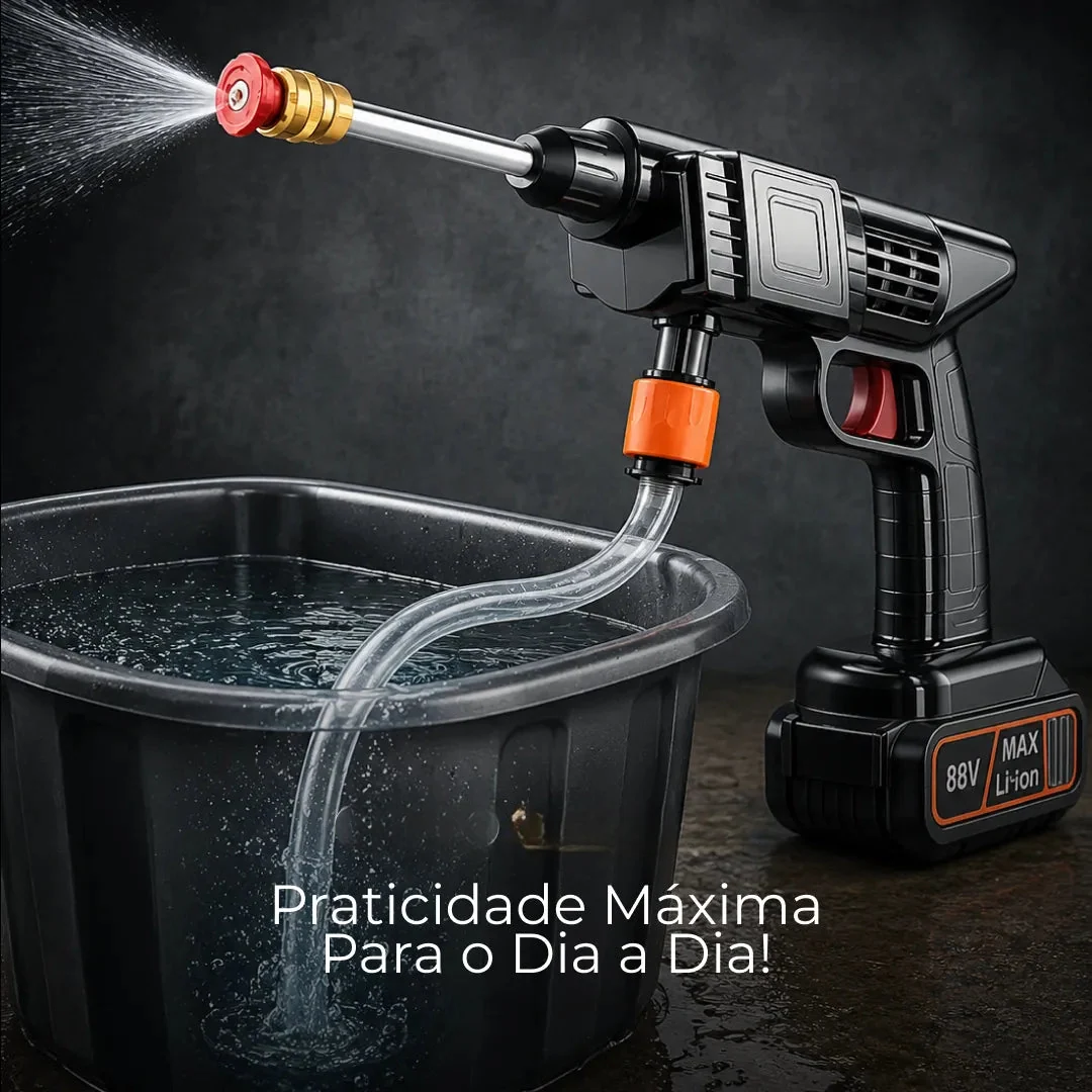 Lavadora de Alta Pressão Sem Fio com Maleta