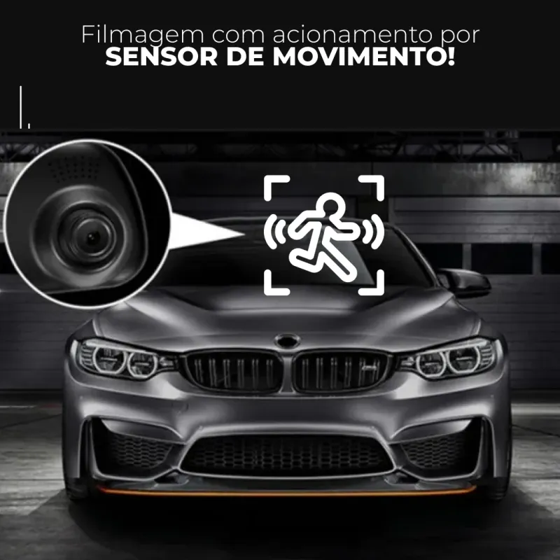 Retrovisor com Câmera Frontal e Traseira Full HD