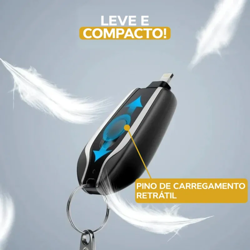 Mini Carregador Portátil de Chaveiro (Kit com 2)