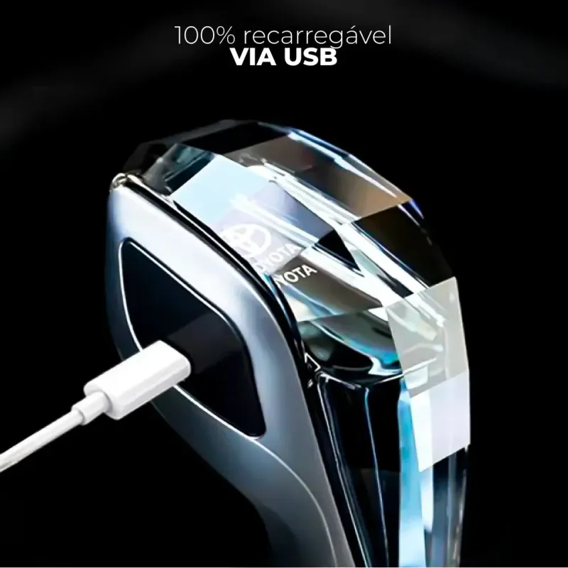 Manopla de Câmbio com LED RGB Recarregável por USB