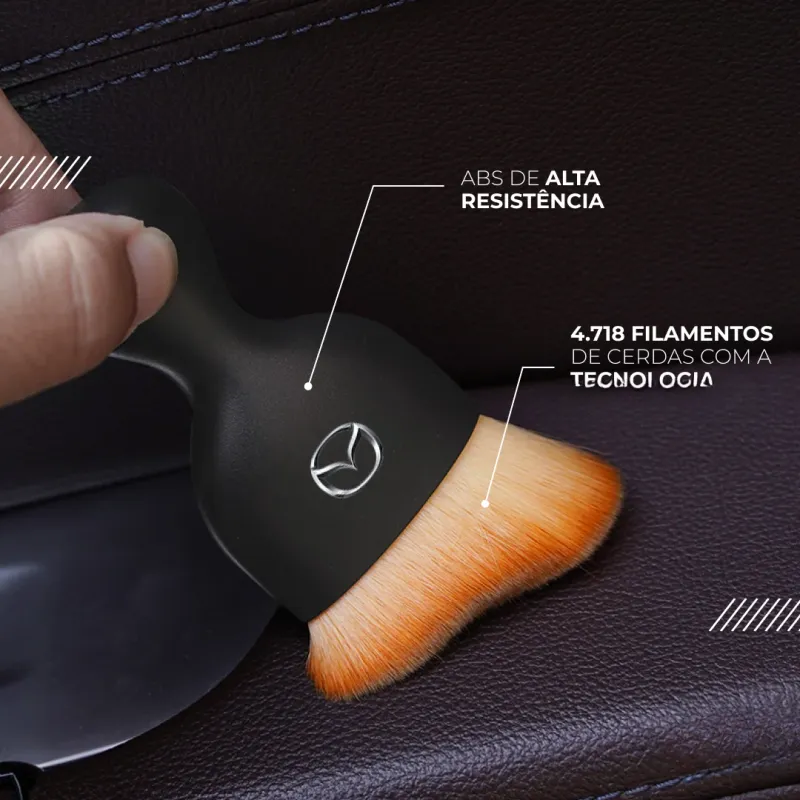 Mini Escova de Limpeza para Interior (Kit com 2)