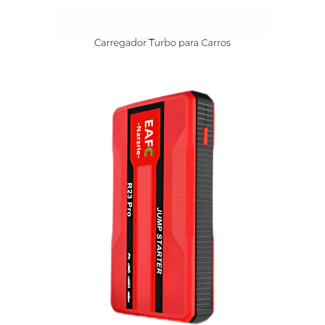 Auxiliar de Partida Portátil 20.000 mAh com Lanterna