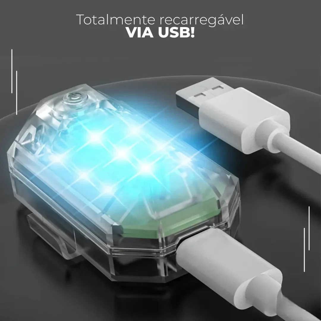 Mini Luz de LED com Controle Remoto